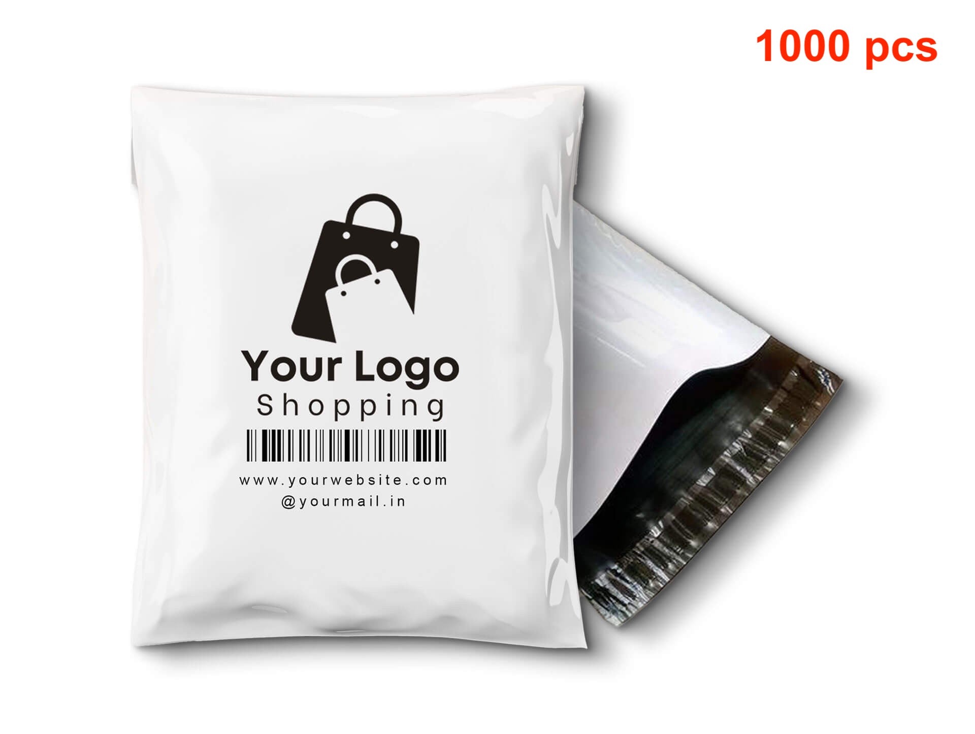 matte peach with custom black logo shipping bags poly mailer bags courier  bags with logo for