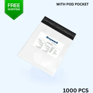 Greymark Plain Courier Bags With Pod Pocket (Pack of 1000)